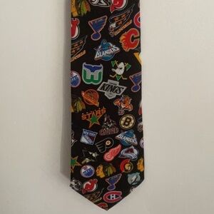 NHL Multi-Color Team Logos Tie